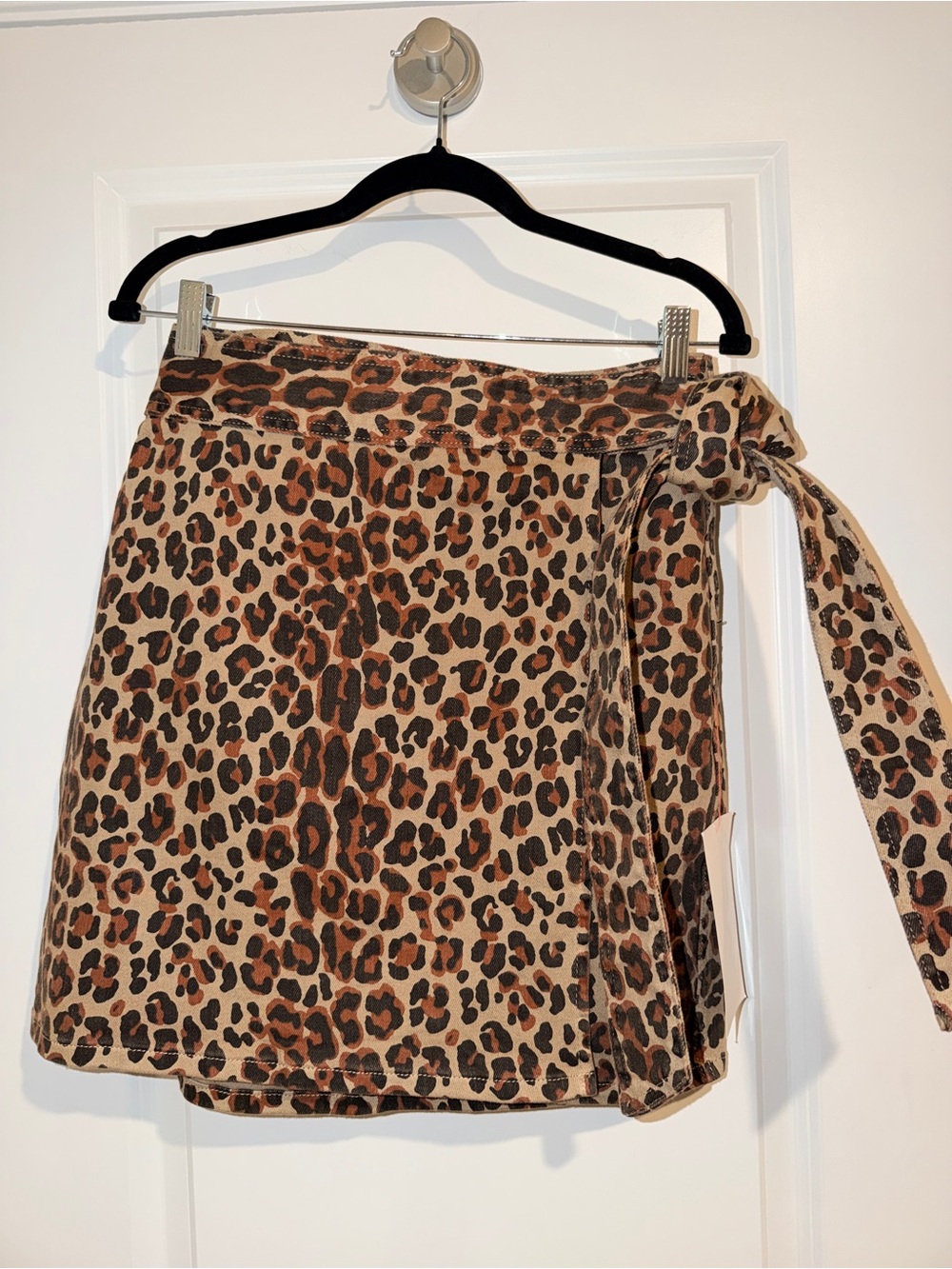 Never Fully Dressed Leopard Print Wrap Skirt - Picture 5 of 9